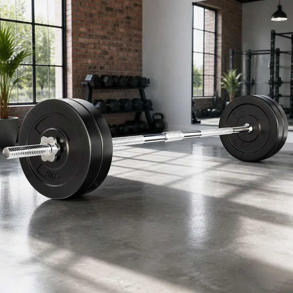 28kg Barbell Set with 168cm Bar