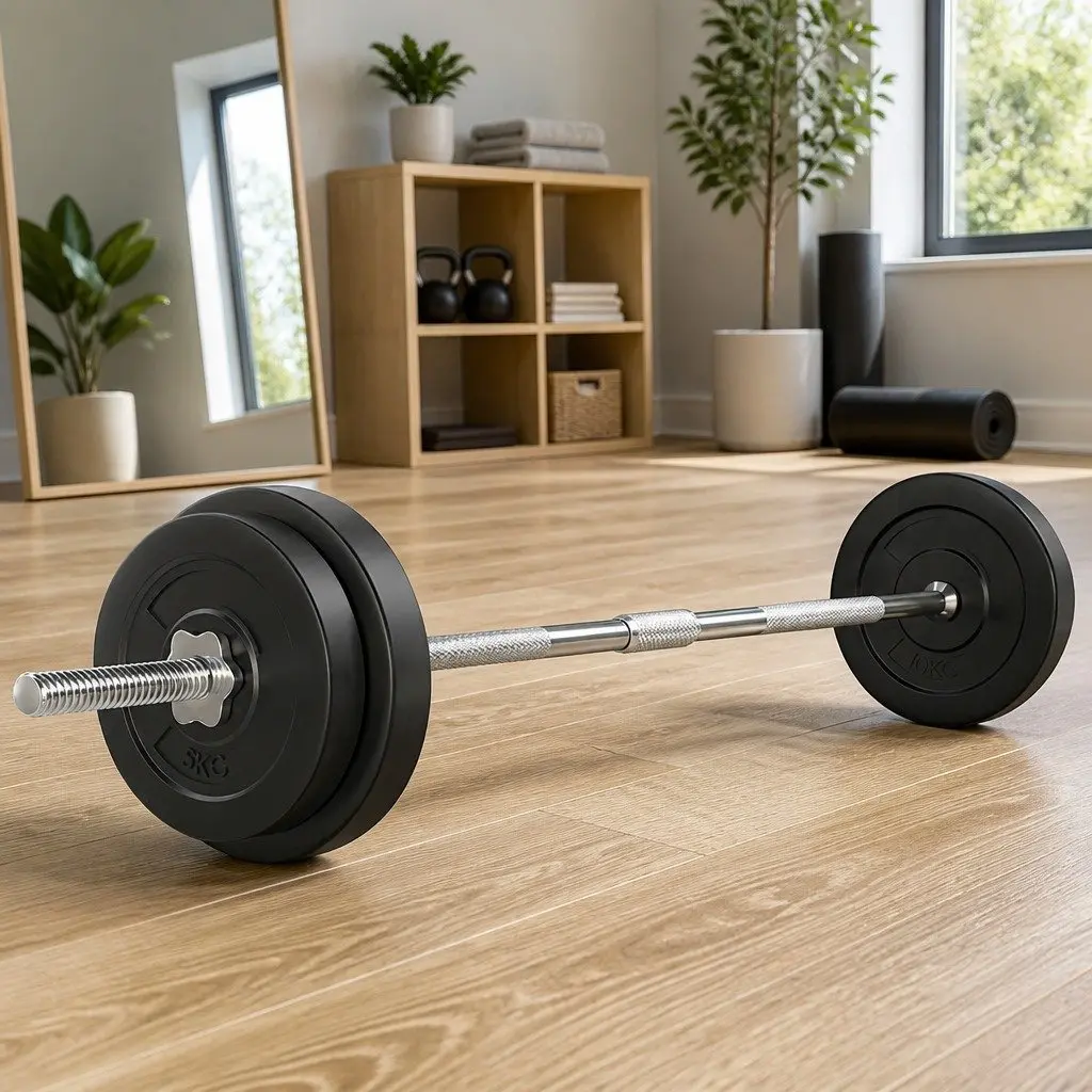38kg Barbell Set with Weight Plates