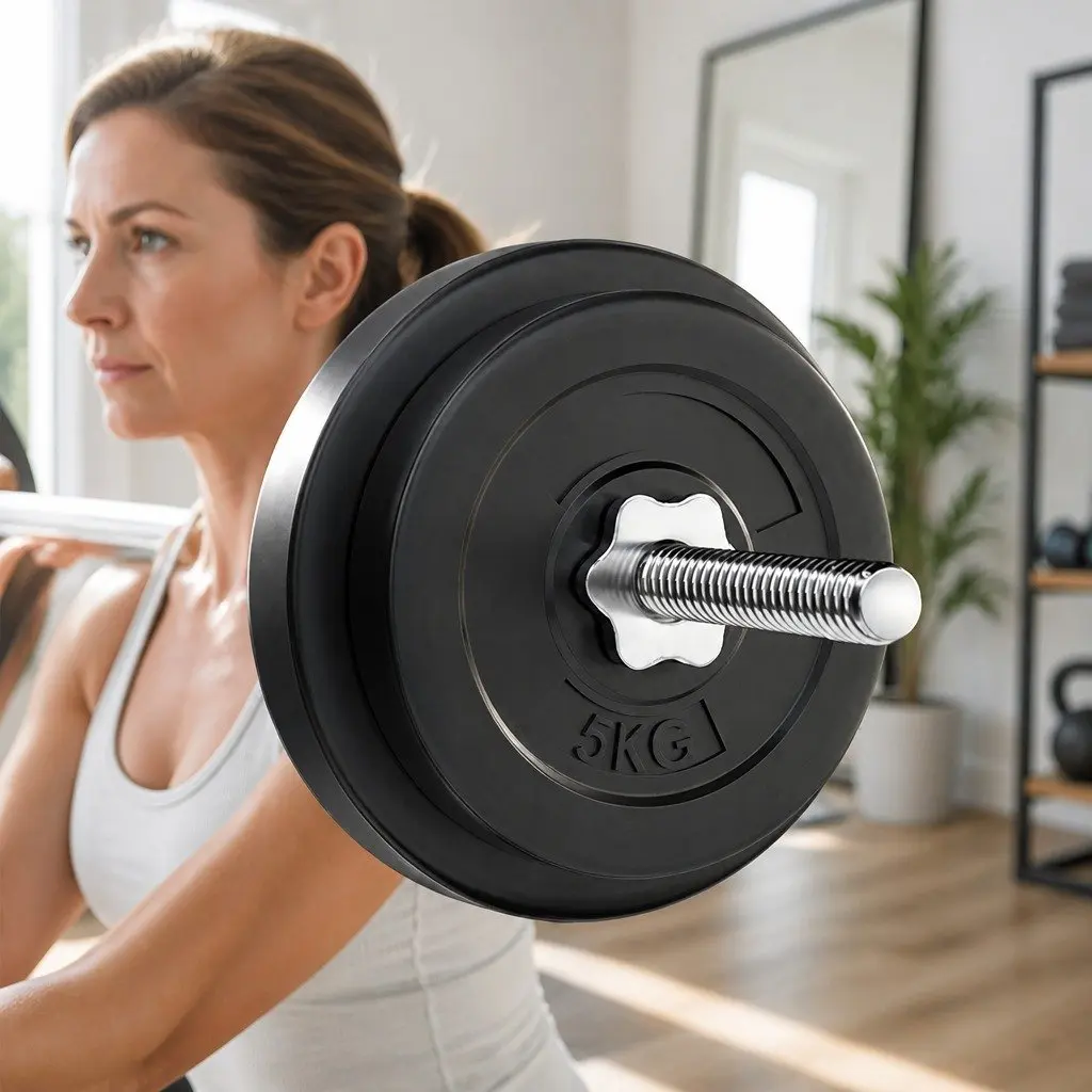 38kg Barbell Set with Weight Plates