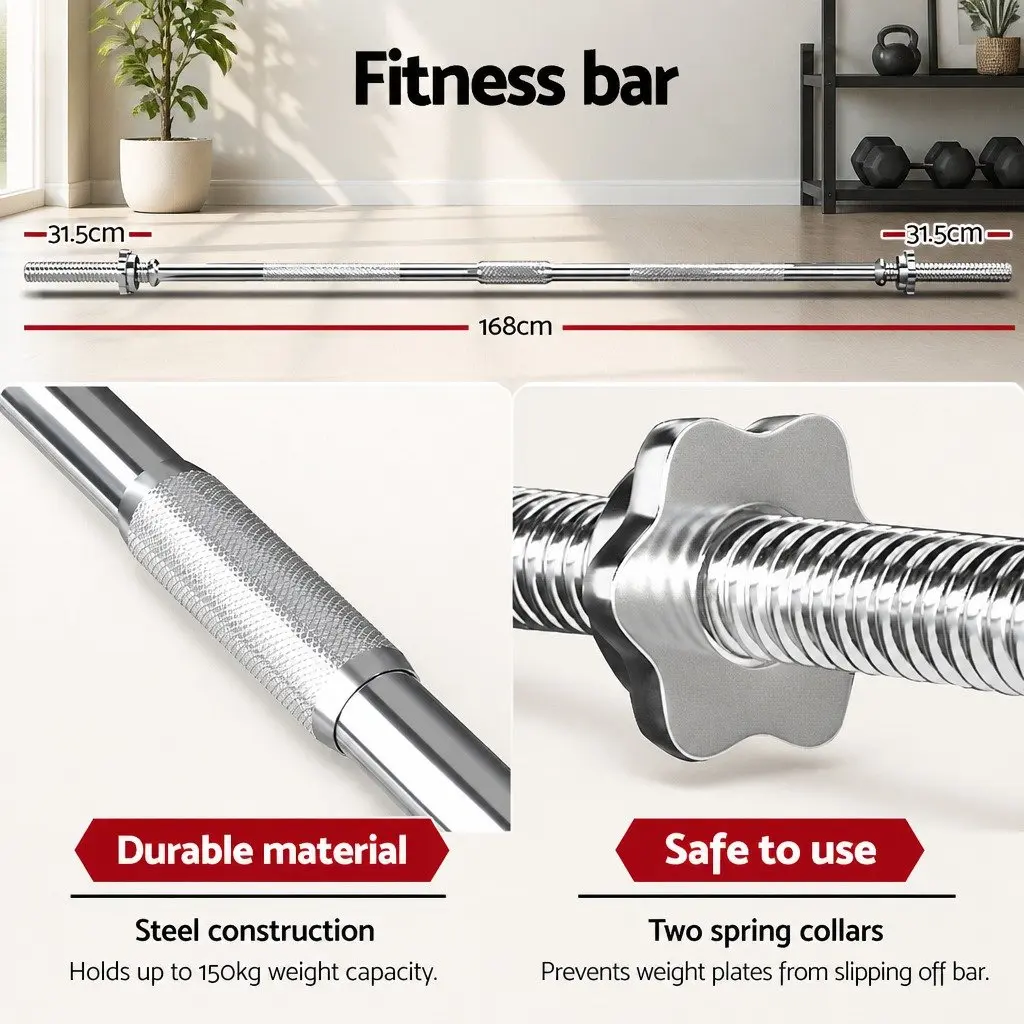 38kg Barbell Set with Weight Plates