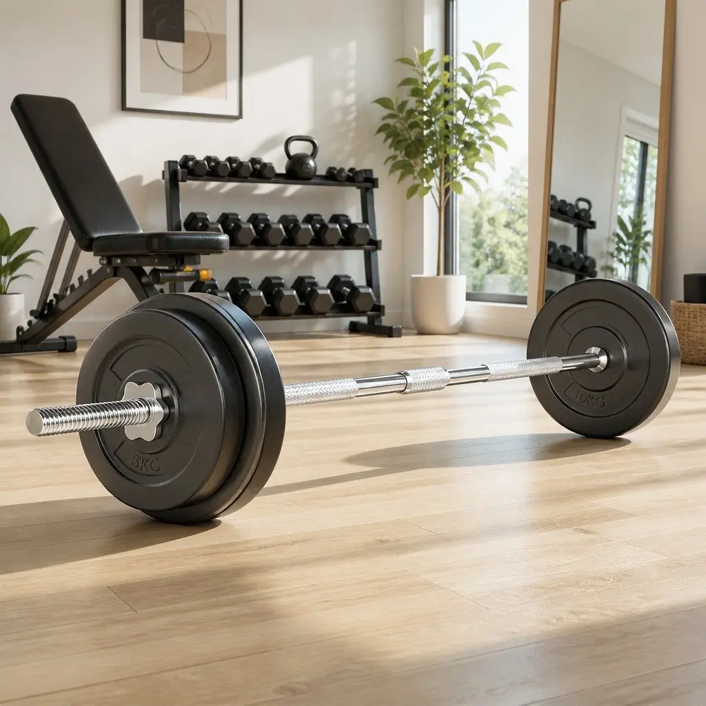 38kg Barbell Set with Weight Plates
