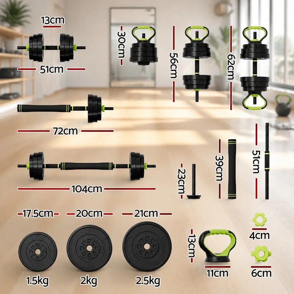 25kg Weight Set with Adjustable Dumbbells