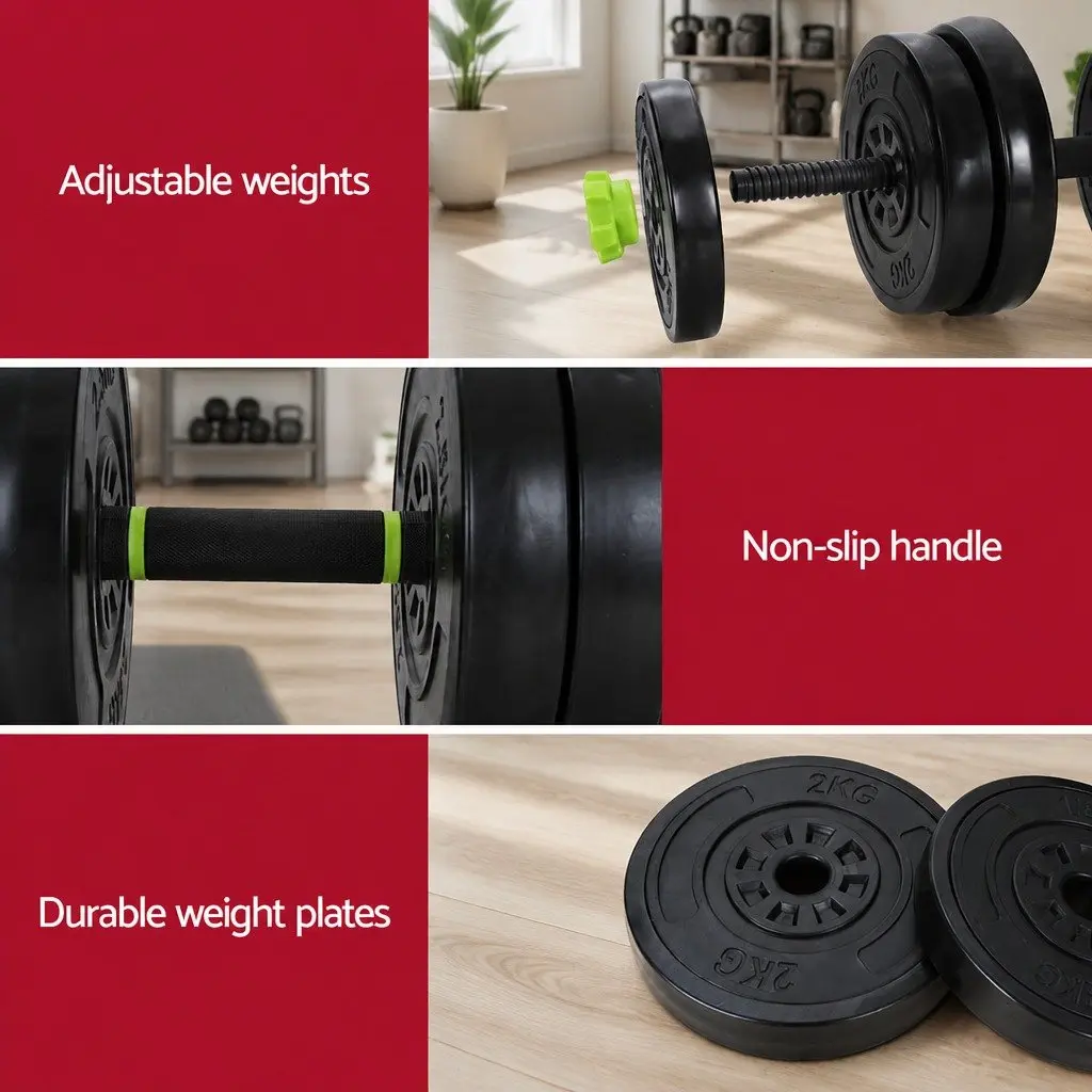 25kg Weight Set with Adjustable Dumbbells