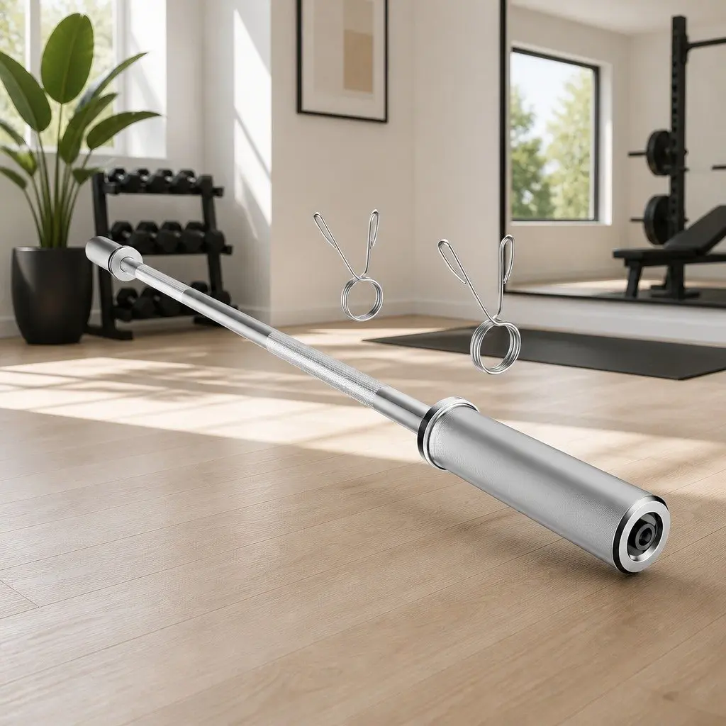 Olympic Training Bar Barbell Weight Lifting Bar Home Gym Fitness Straight Pole