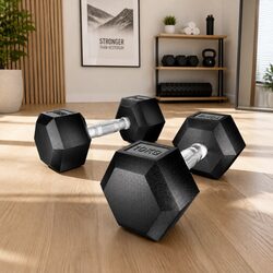 20kg Hex Dumbbells Set Weight Lifting Gym Training Home Fitness Exercise 2x10kg