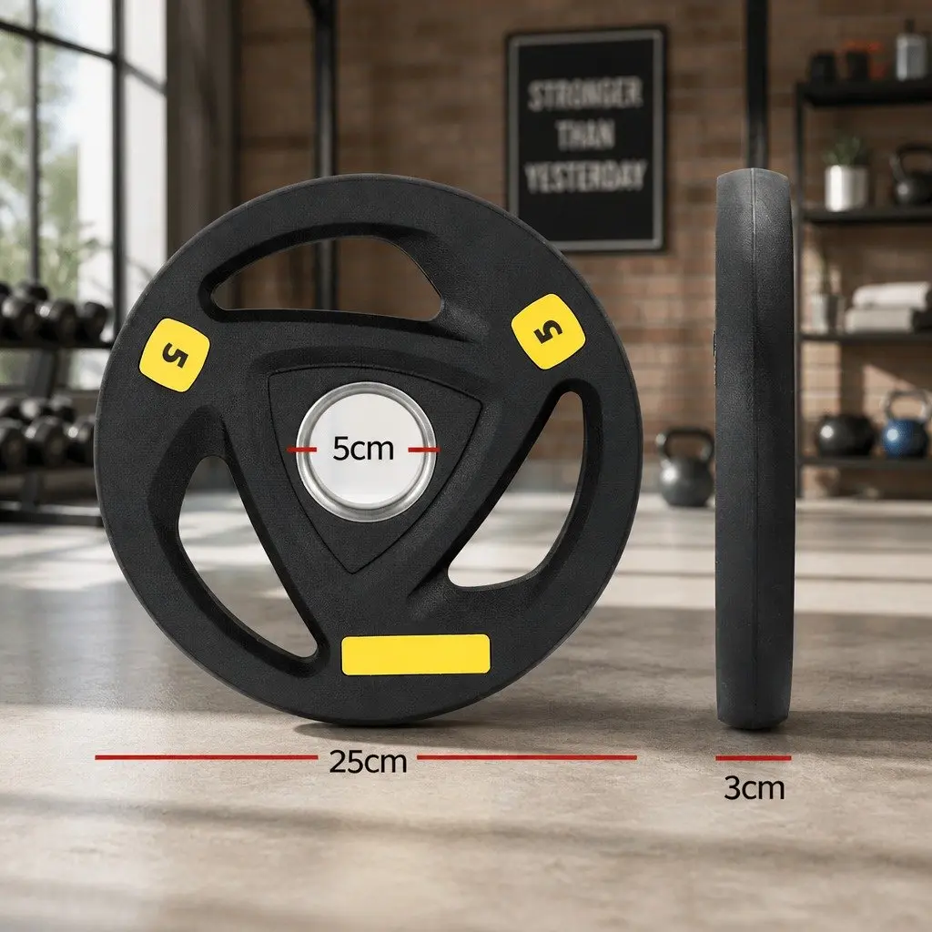 Weight Plates Free Weights Home Gym 5kg Cast Iron