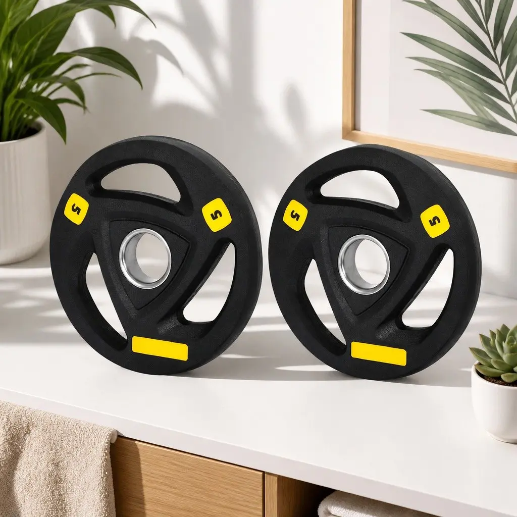 Weight Plates Olympic Home Gym 5kg x2 Cast Iron
