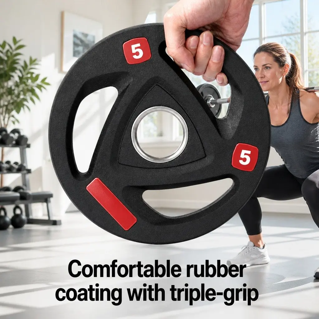 Weight Plates Olympic Home Gym 5kg x2 Cast Iron
