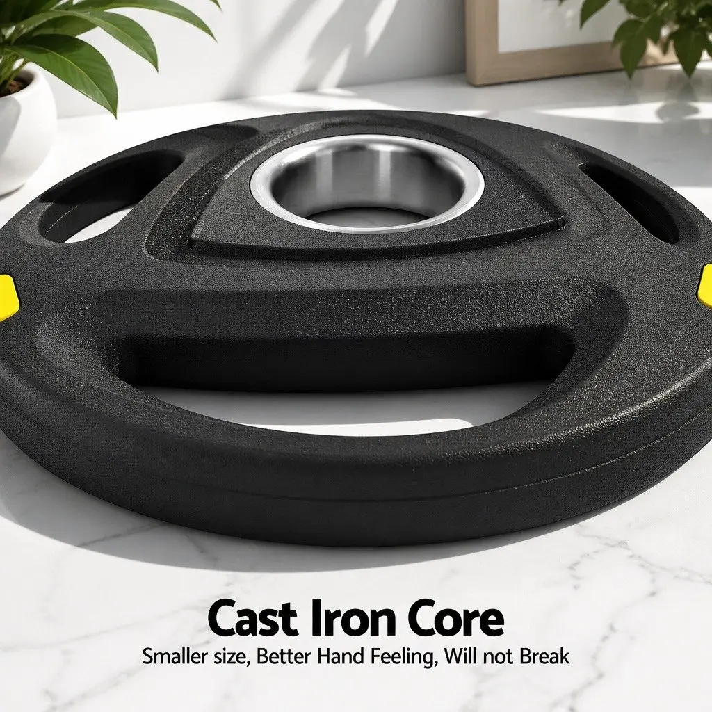 Weight Plates Olympic Home Gym 5kg x2 Cast Iron