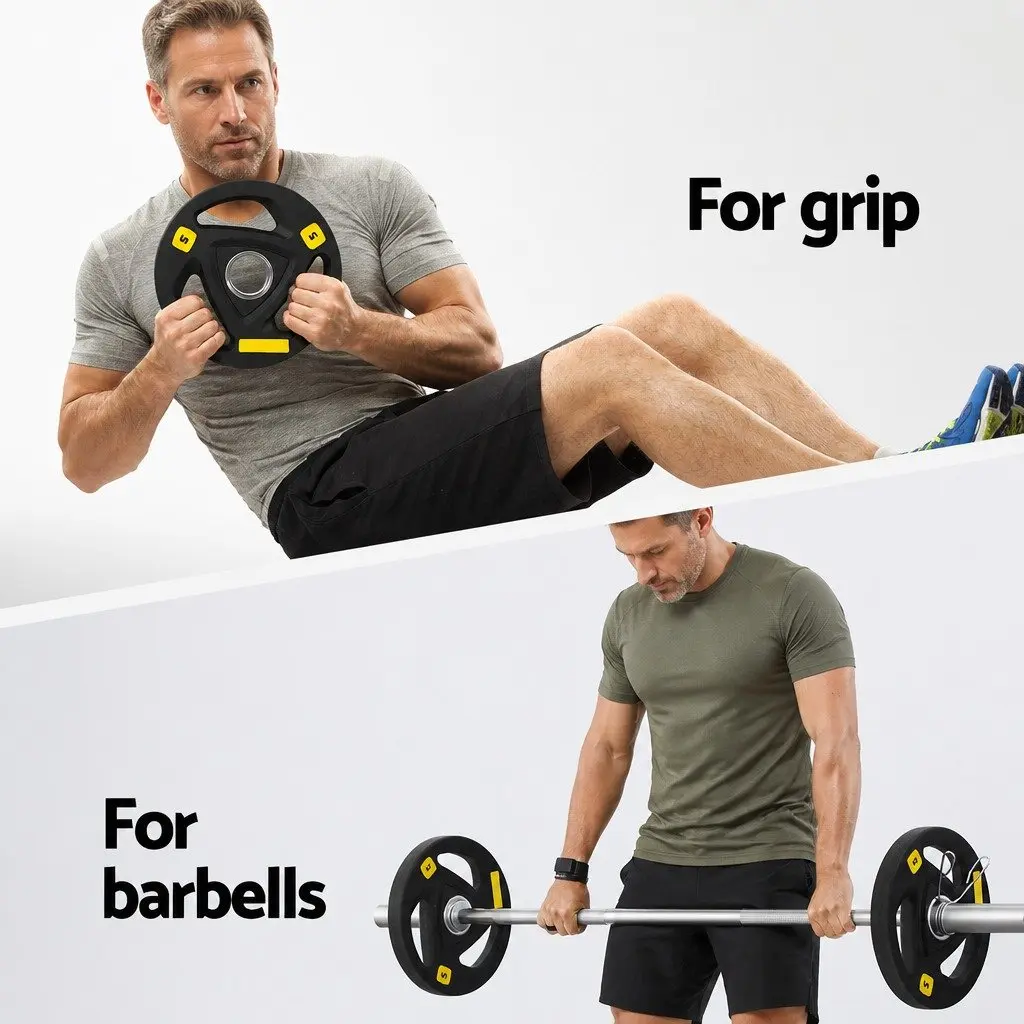 Weight Plates Olympic Home Gym 5kg x2 Cast Iron