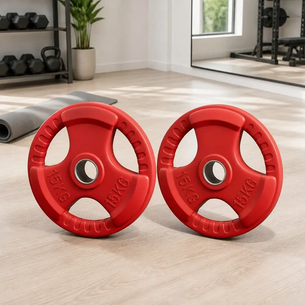 15kg Red Cast Iron Weight Plates