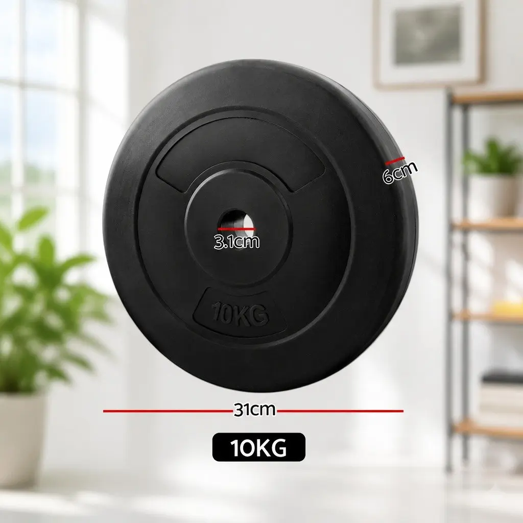 Barbell Weight Plates Home Gym 40kg Standard 31mm Diameter