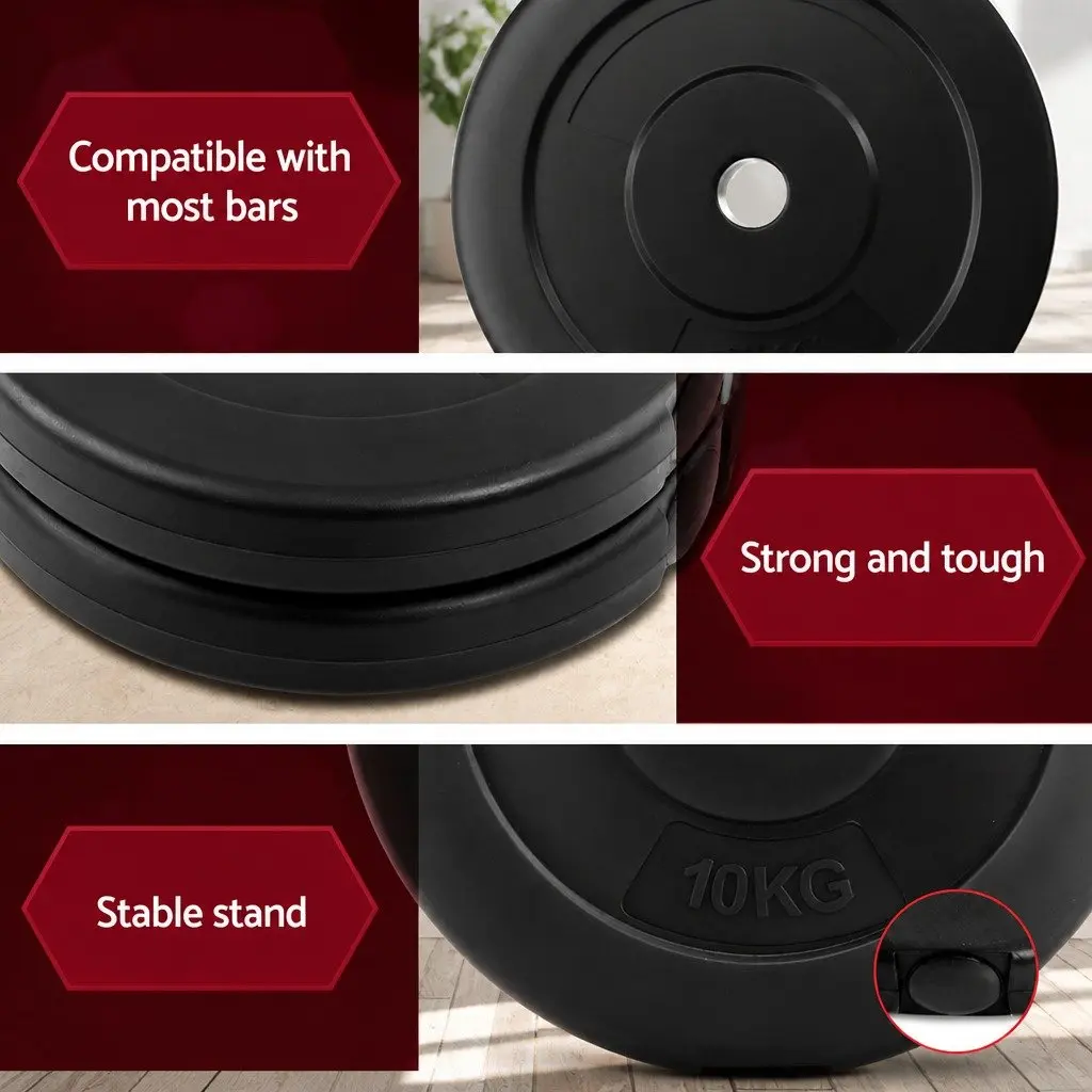 Barbell Weight Plates Home Gym 40kg Standard 31mm Diameter