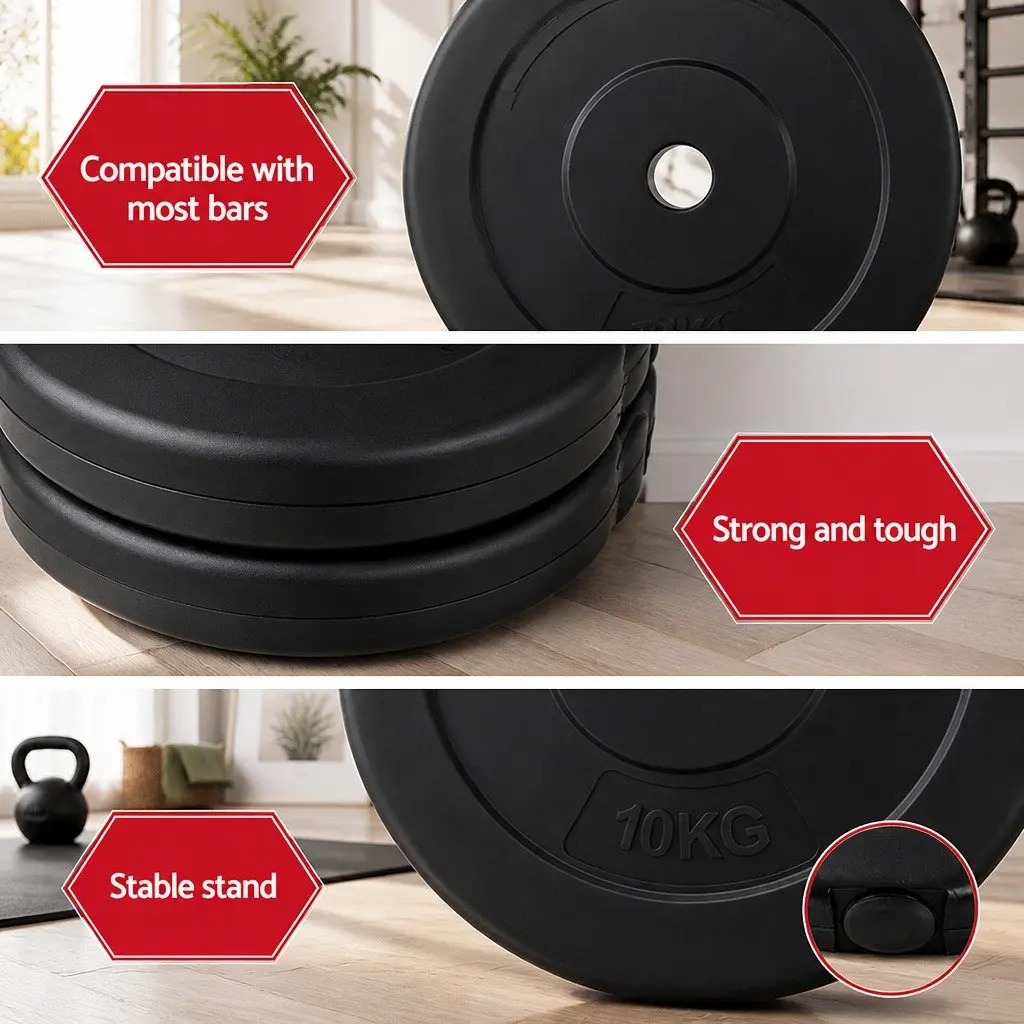 Barbell Weight Plates Set for Home Gym 50kg Standard 31mm