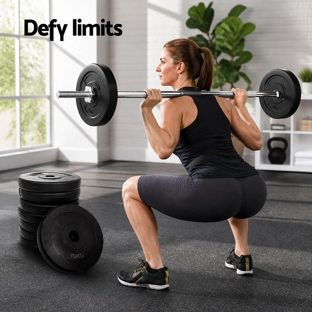 Barbell Weight Plates Set for Home Gym 50kg Standard 31mm