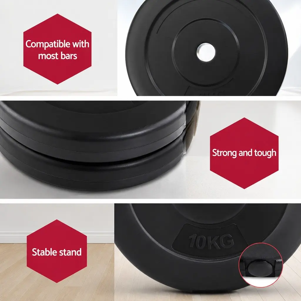 Barbell Weight Plates Home Gym 31mm 80kg