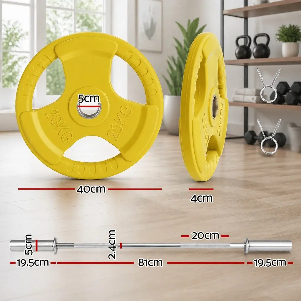 Barbell Weight Plate Set for Home Gym Training 20KG