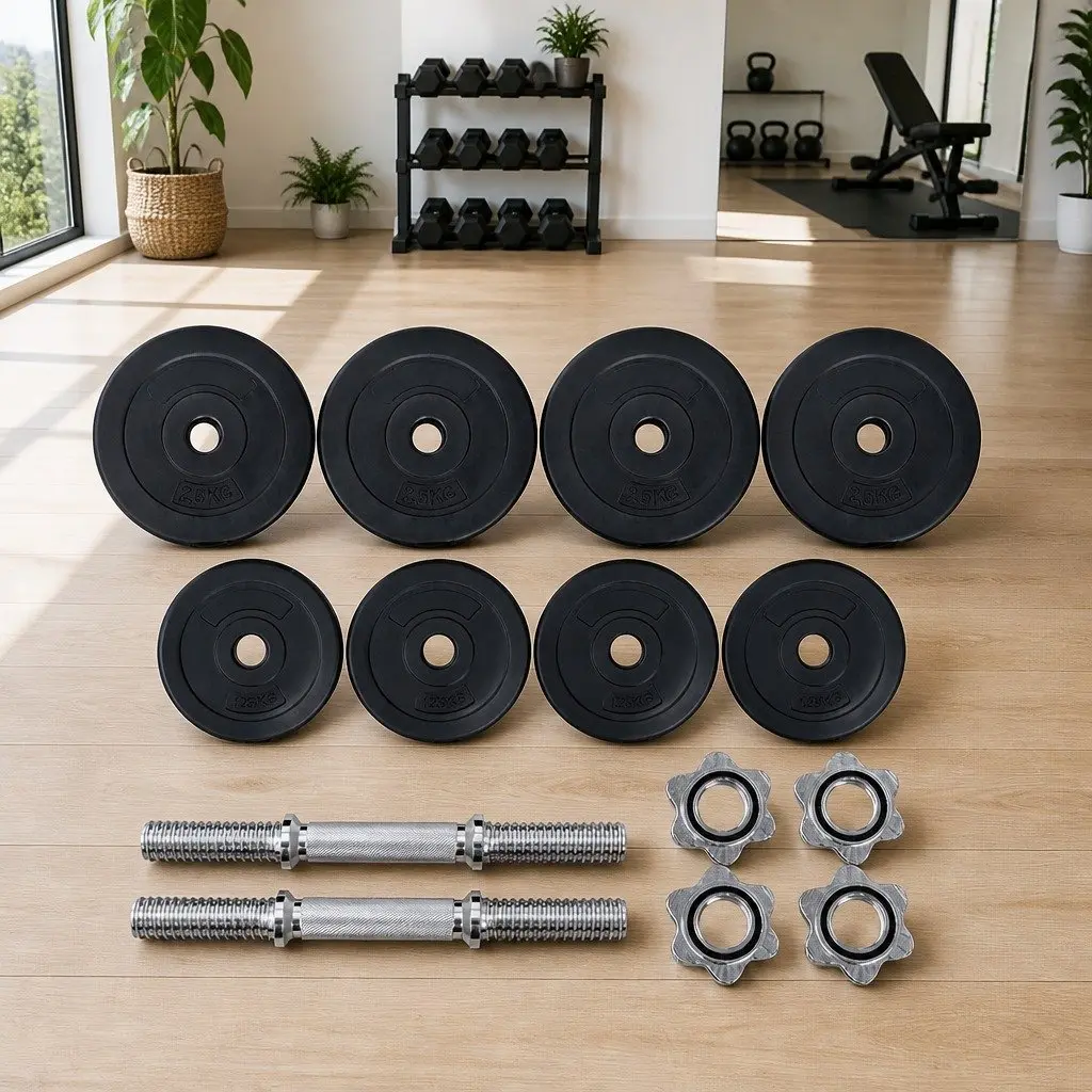 20kg Dumbbell Set with Adjustable Weight Plates