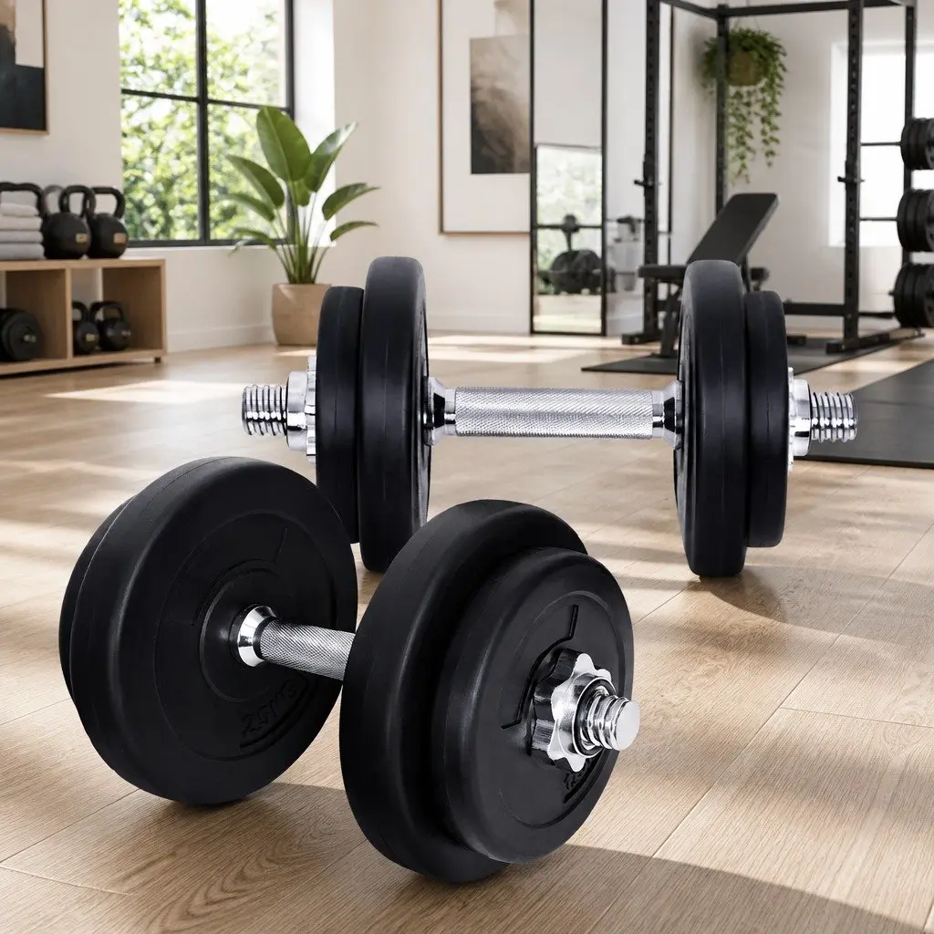 20kg Dumbbell Set with Adjustable Weight Plates