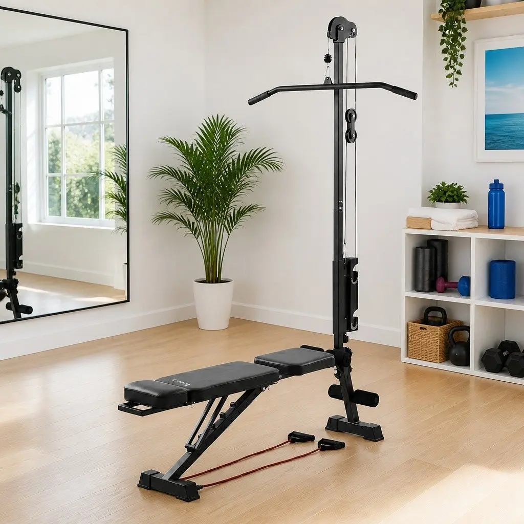 Adjustable Weight Bench Foldable Multi-Function Home Gym Training FID Pull Up