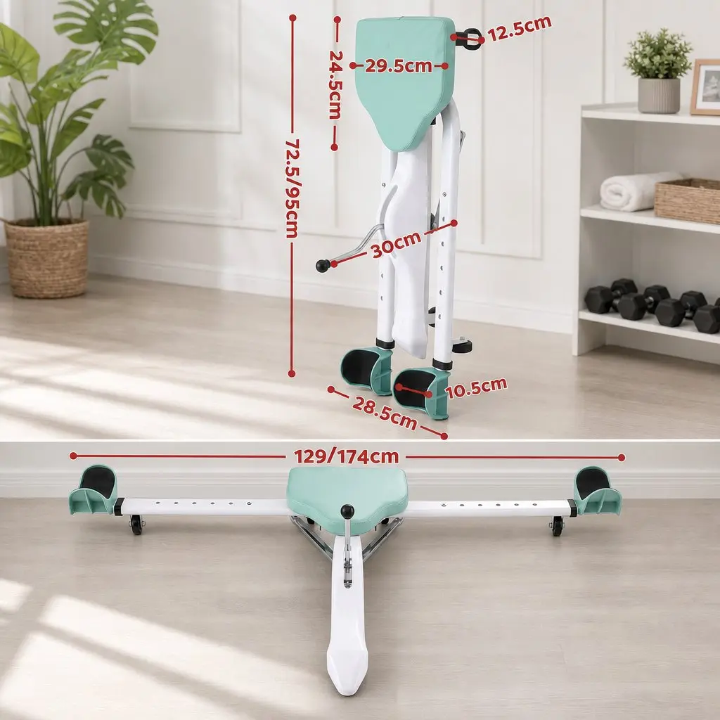 180 Degree Leg Stretcher Machine with Sturdy Steel Frame
