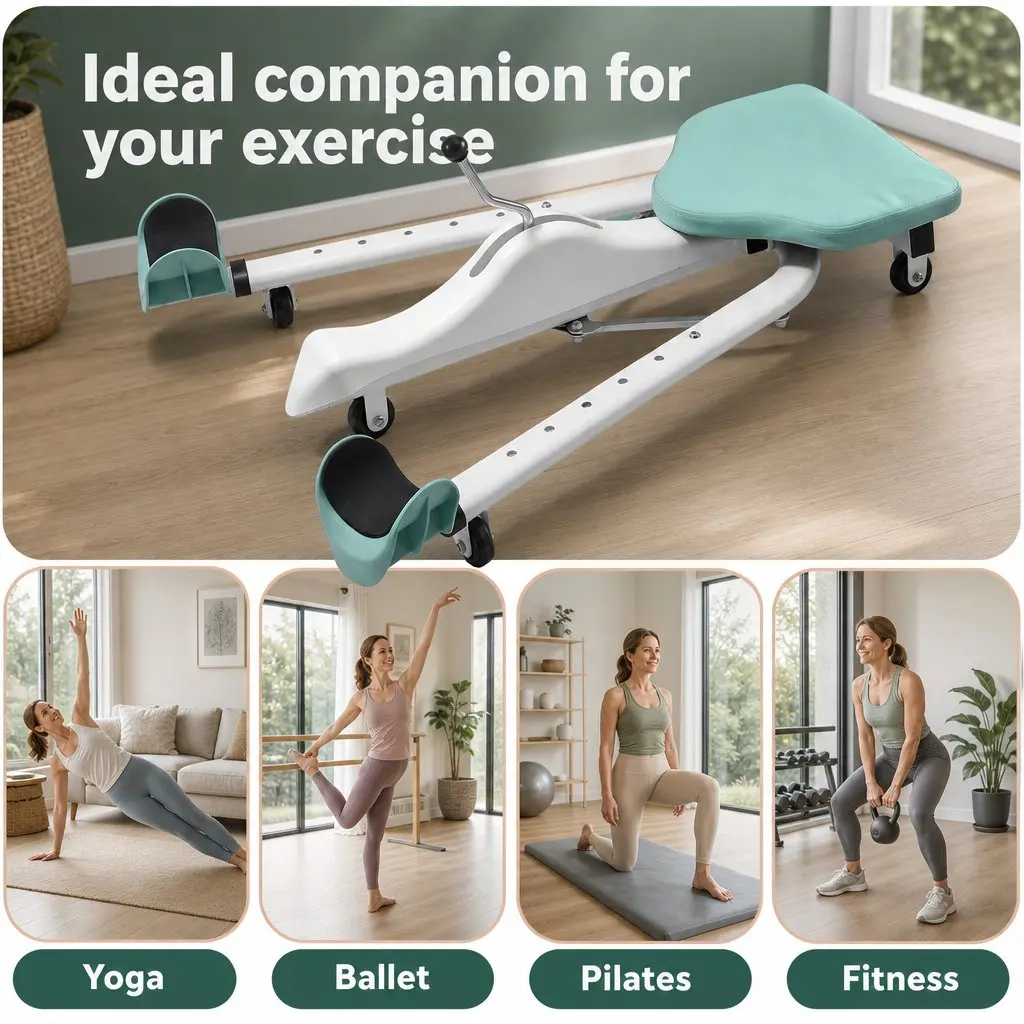 180 Degree Leg Stretcher Machine with Sturdy Steel Frame