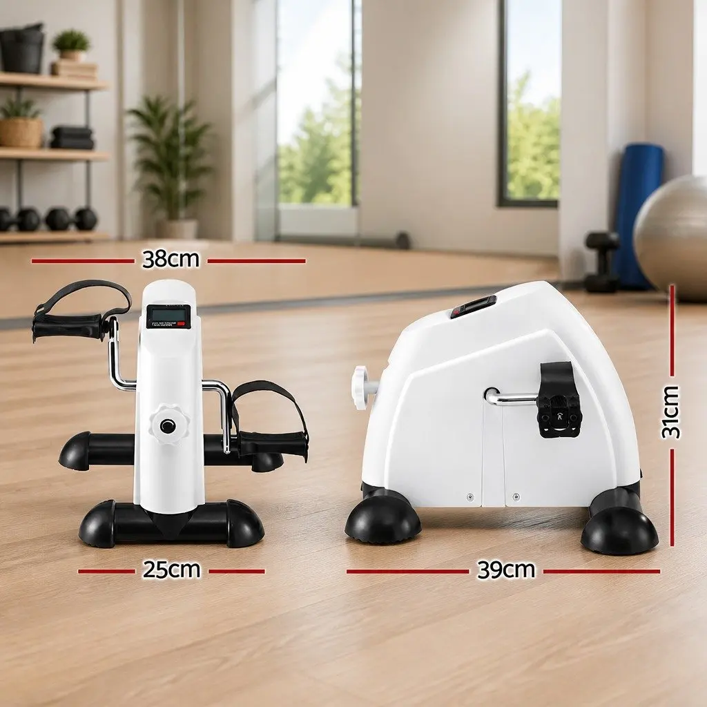 Pedal Exerciser Exercise Bike Under Desk Portable White