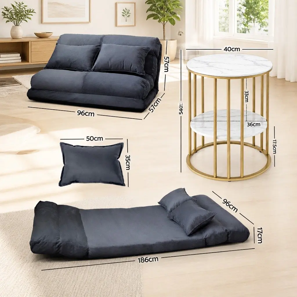 Living Room Sofa Bed & Table Set
