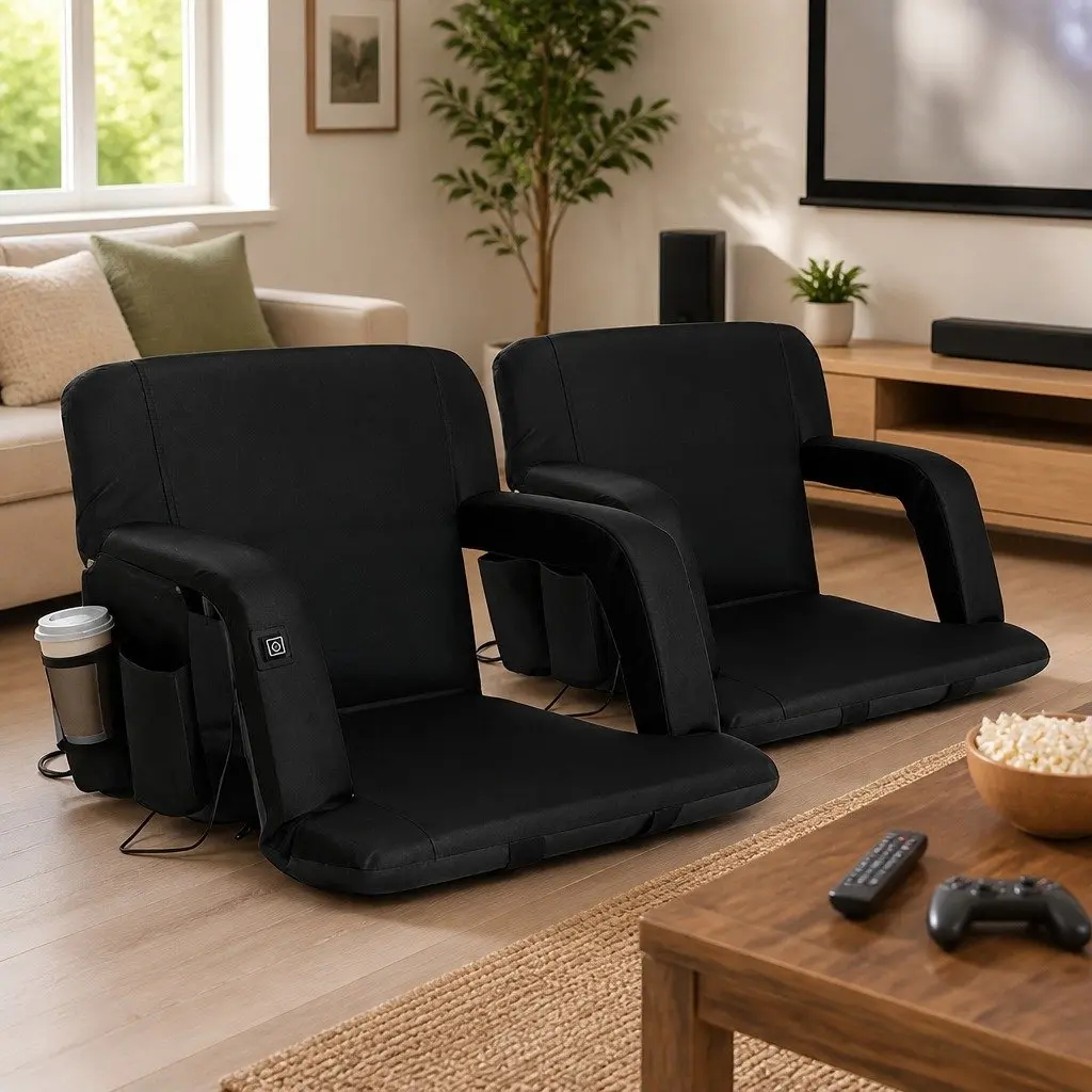 Heated 5-Position Lounge Sofa Bed