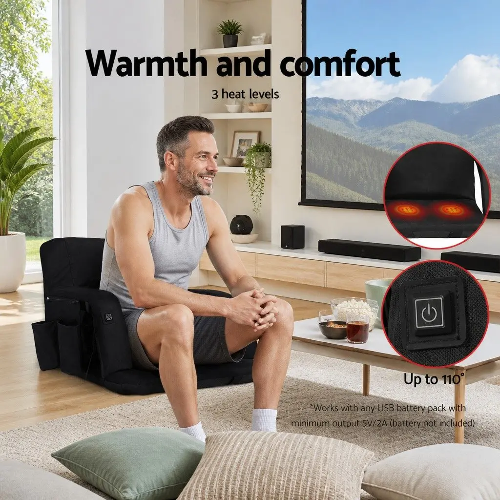 Heated 5-Position Lounge Sofa Bed