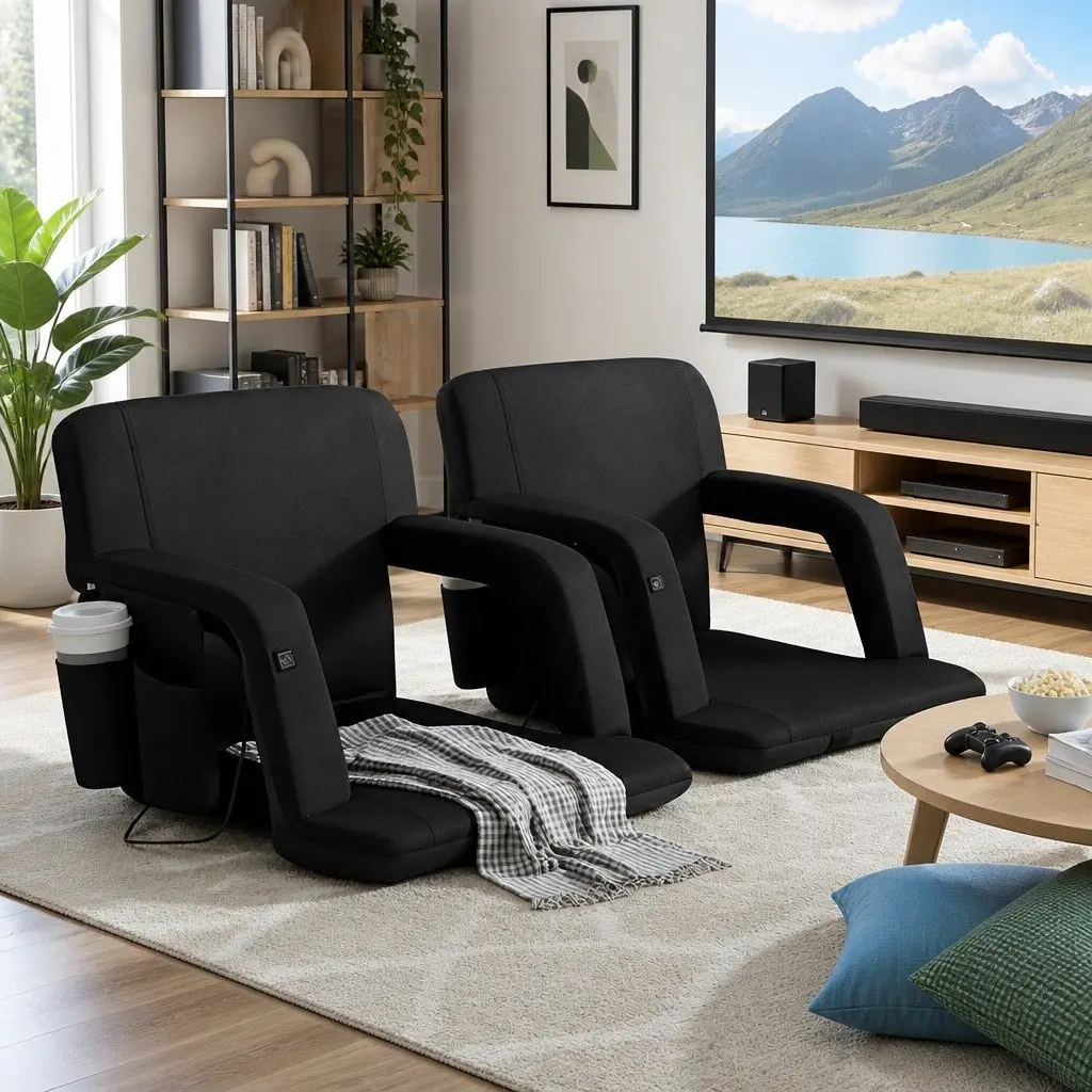 Heated 5-Position Lounge Sofa Bed