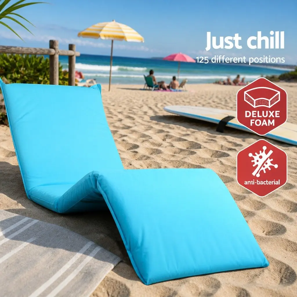 Adjustable Blue Lounge Sofa Bed