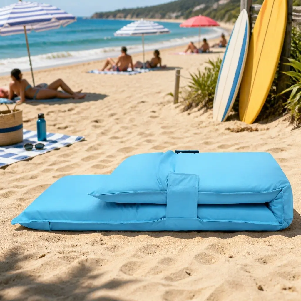 Adjustable Blue Lounge Sofa Bed