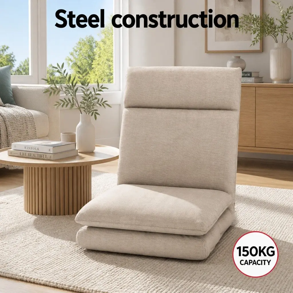 Floor Chair Sofa Lounge Living Room 1 Seater Reclining Foldable Portable