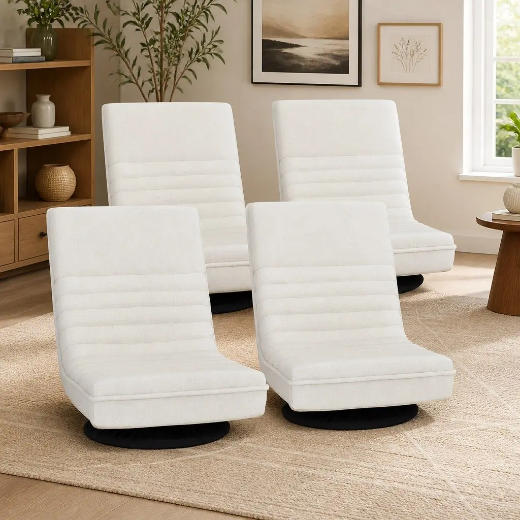 White Floor Lounge Chair Recliner