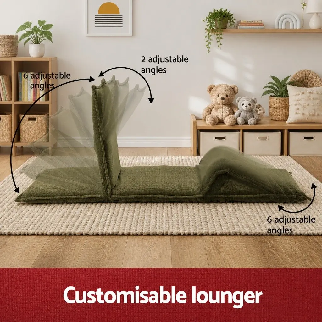 Green Floor Lounge Sofa Bed Chair