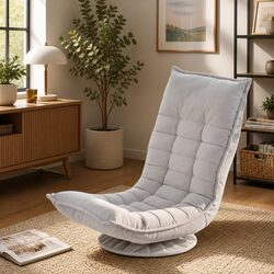 Durable Swivel Floor Chair with Dimensions 60cm x 90cm x 87cm