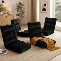Adjustable Lounge Chair: 96cm x 42cm x 13cm, Steel Frame