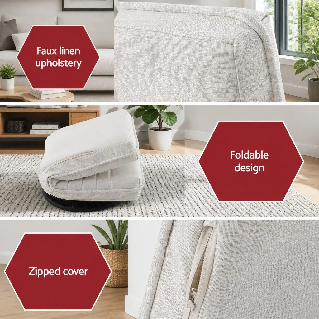 Floor Lounge Chair and Side Table Set