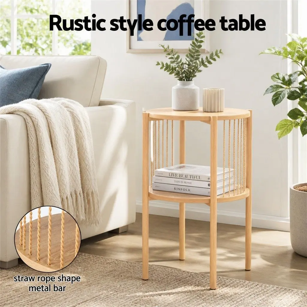 Floor Lounge Chair and Side Table Set