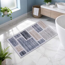 50x80cm Flannel Floor Rug with Anti-Slip Backing