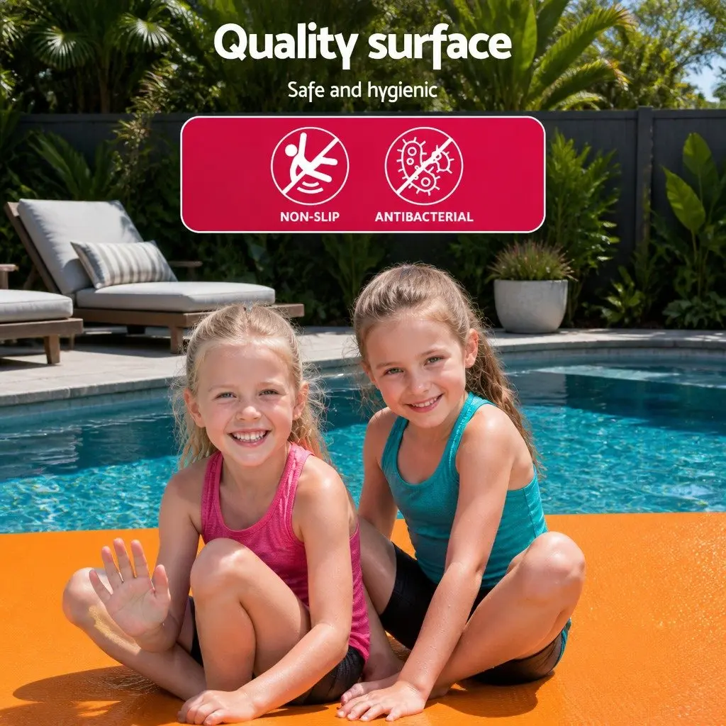 Floating Water Mat for Pool and Beach 2.7x1.8m Foam Pad for Relaxation and Exercise