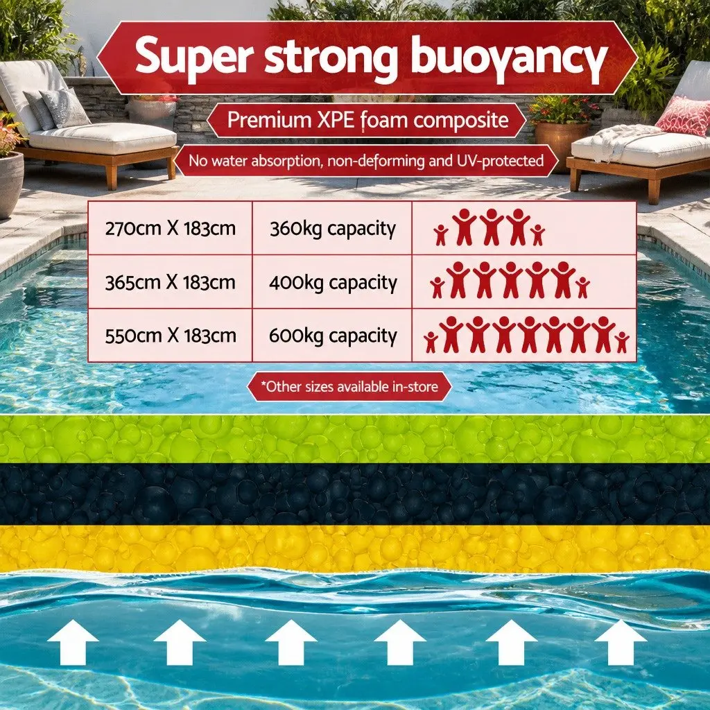 Floating Water Mat 3.5x1.8m XPE Foam Pad Pool Island Platform Beach Lake