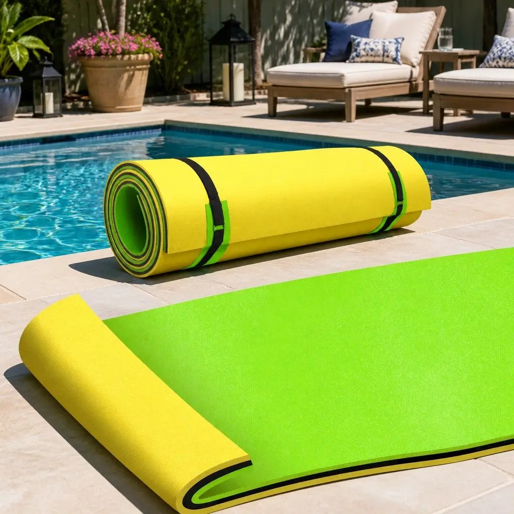 Floating Water Mat 3.5x1.8m XPE Foam Pad Pool Island Platform Beach Lake