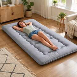 Japanese Floor Mattress Specifications: 10cm Thick and Portable