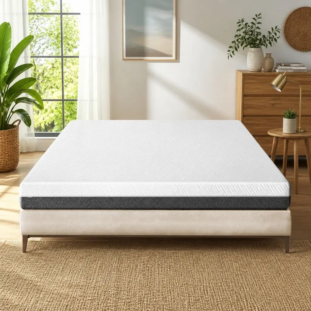 Memory Foam Mattress Double 15cm Cool Gel Egg Crate Soft Support Washable Cover