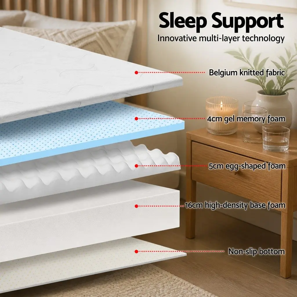 Single Bed Cool Gel Memory Foam Mattress