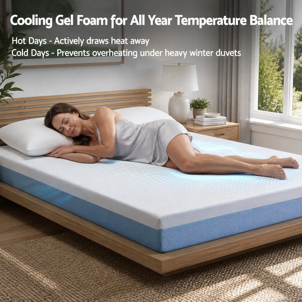 Cooling Gel Memory Foam Mattress Double 22cm