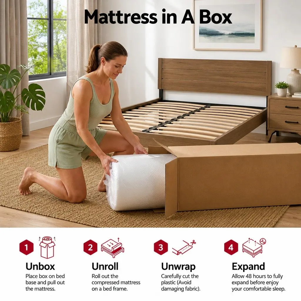 Cooling Gel Memory Foam Mattress Double 22cm