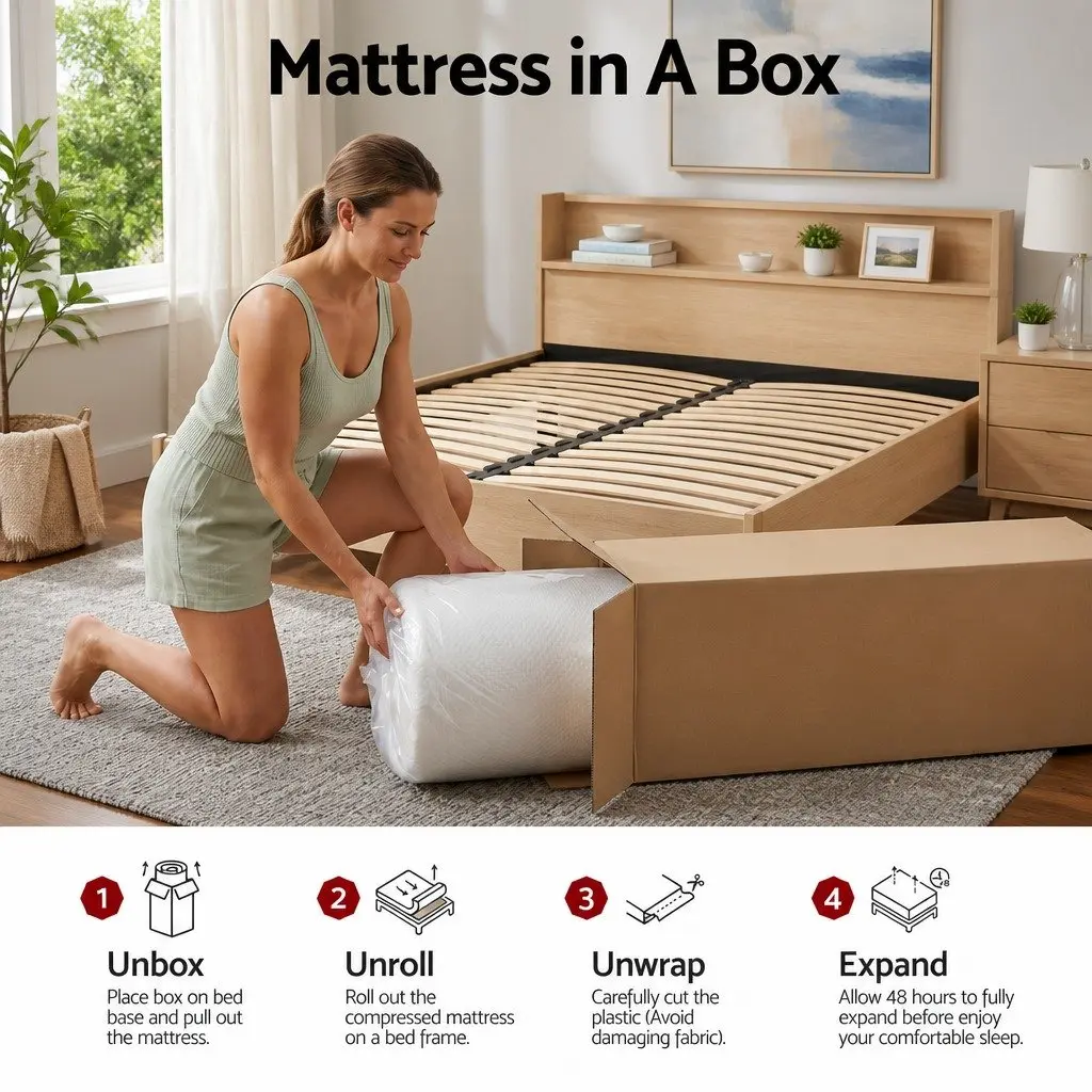 Cooling Gel Memory Foam Mattress Topper Queen Size 22cm Medium Firm Support